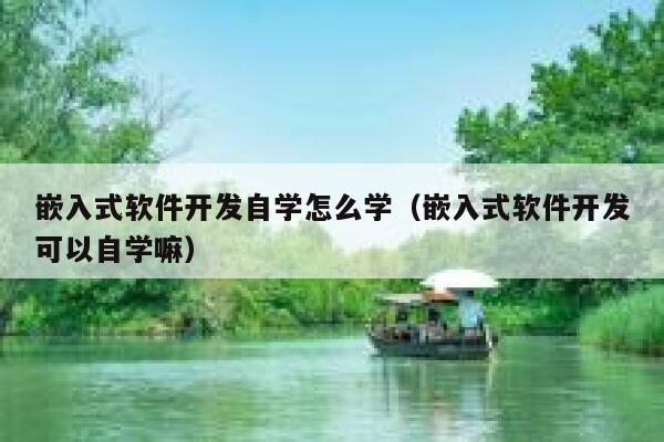 嵌入式软件开发自学怎么学（嵌入式软件开发可以自学嘛） 第1张