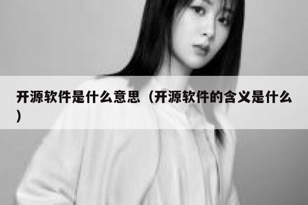 开源软件是什么意思（开源软件的含义是什么） 第1张
