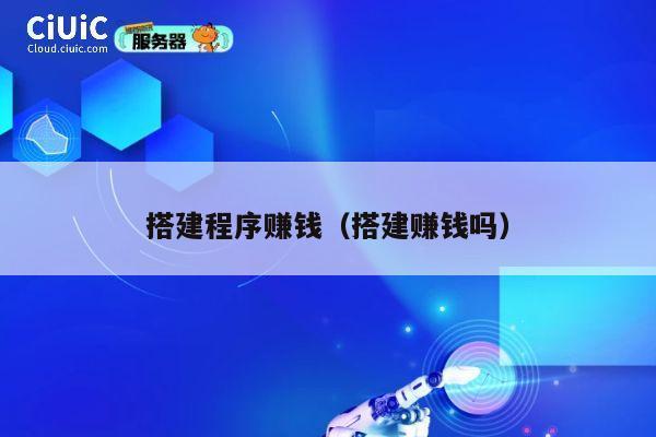 搭建程序赚钱（搭建赚钱吗） 第1张