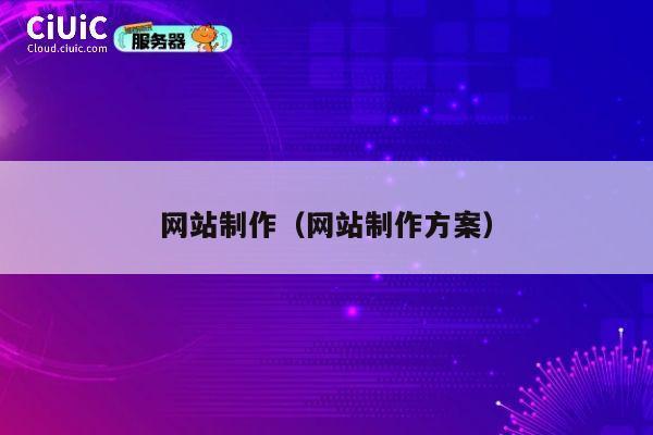 网站制作（网站制作方案） 第1张