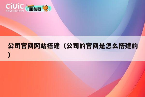 公司官网网站搭建（公司的官网是怎么搭建的） 第1张