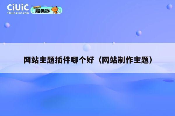 网站主题插件哪个好（网站制作主题） 第1张